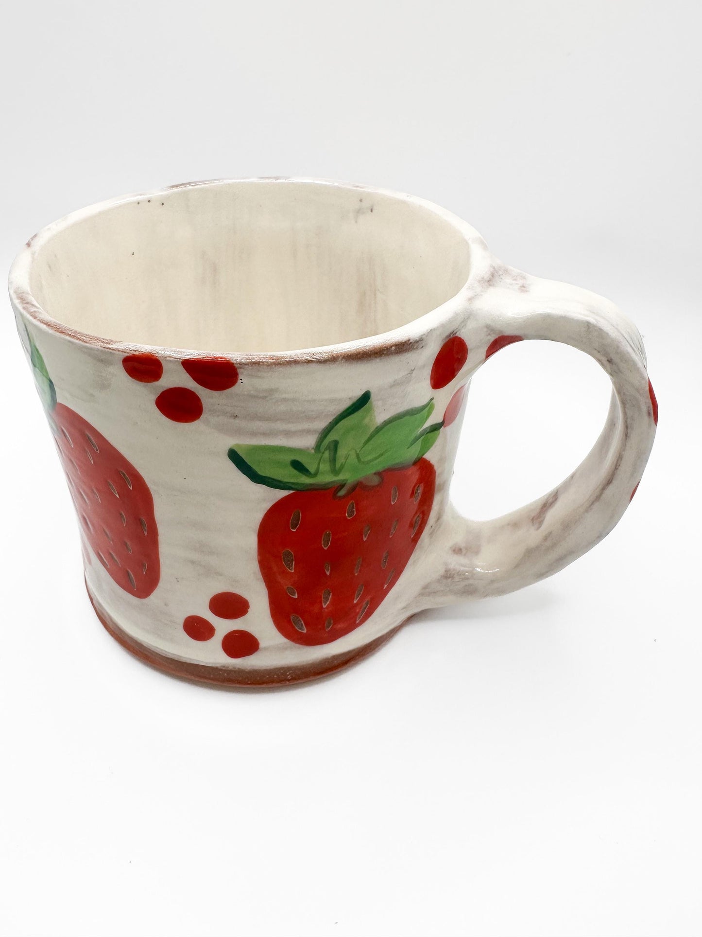 MADE TO ORDER Ceramic Strawberry Mugs