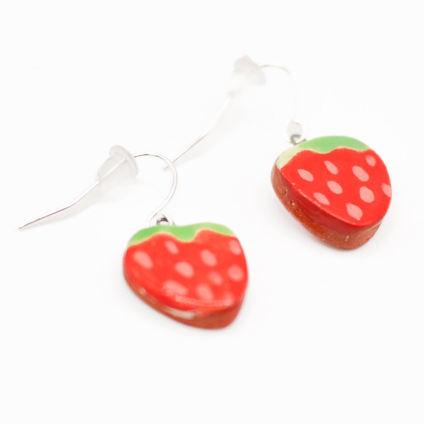 Handmade Colorful Strawberry Drop Earrings