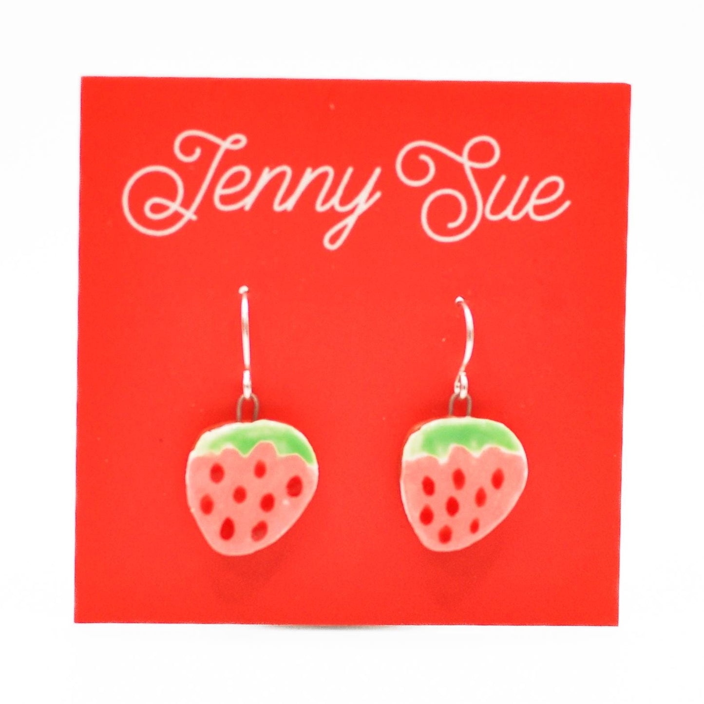 Handmade Colorful Strawberry Drop Earrings