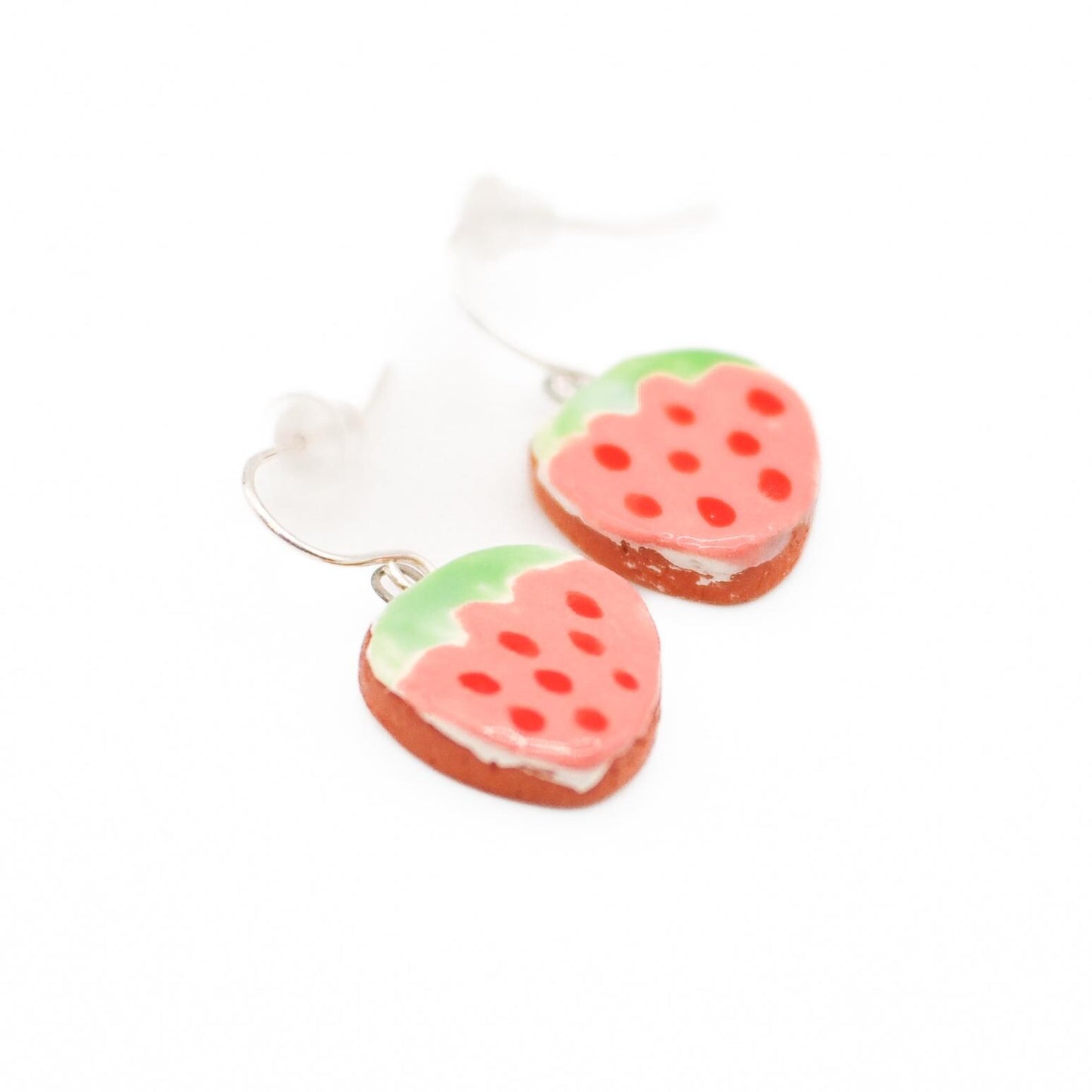 Handmade Colorful Strawberry Drop Earrings