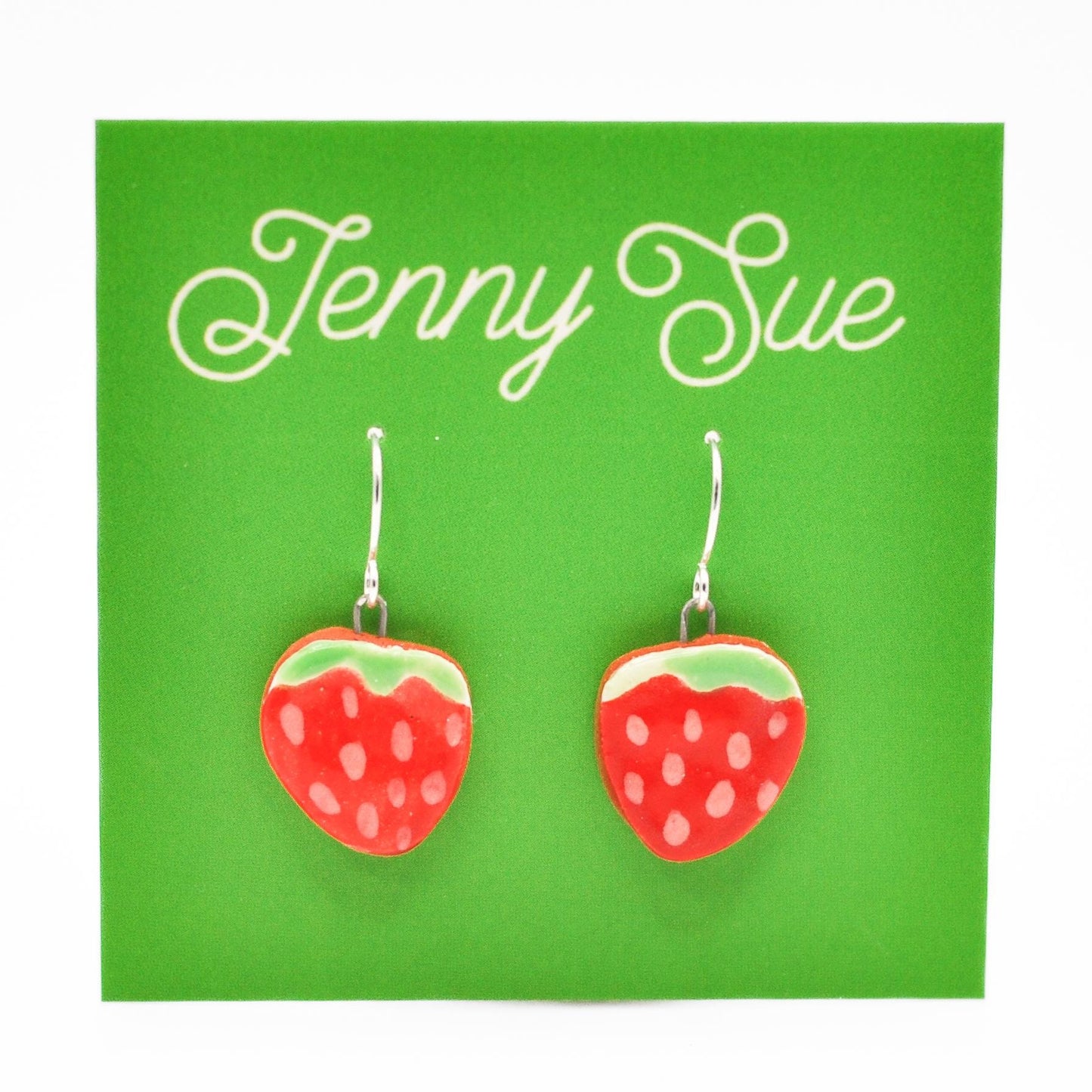 Handmade Colorful Strawberry Drop Earrings