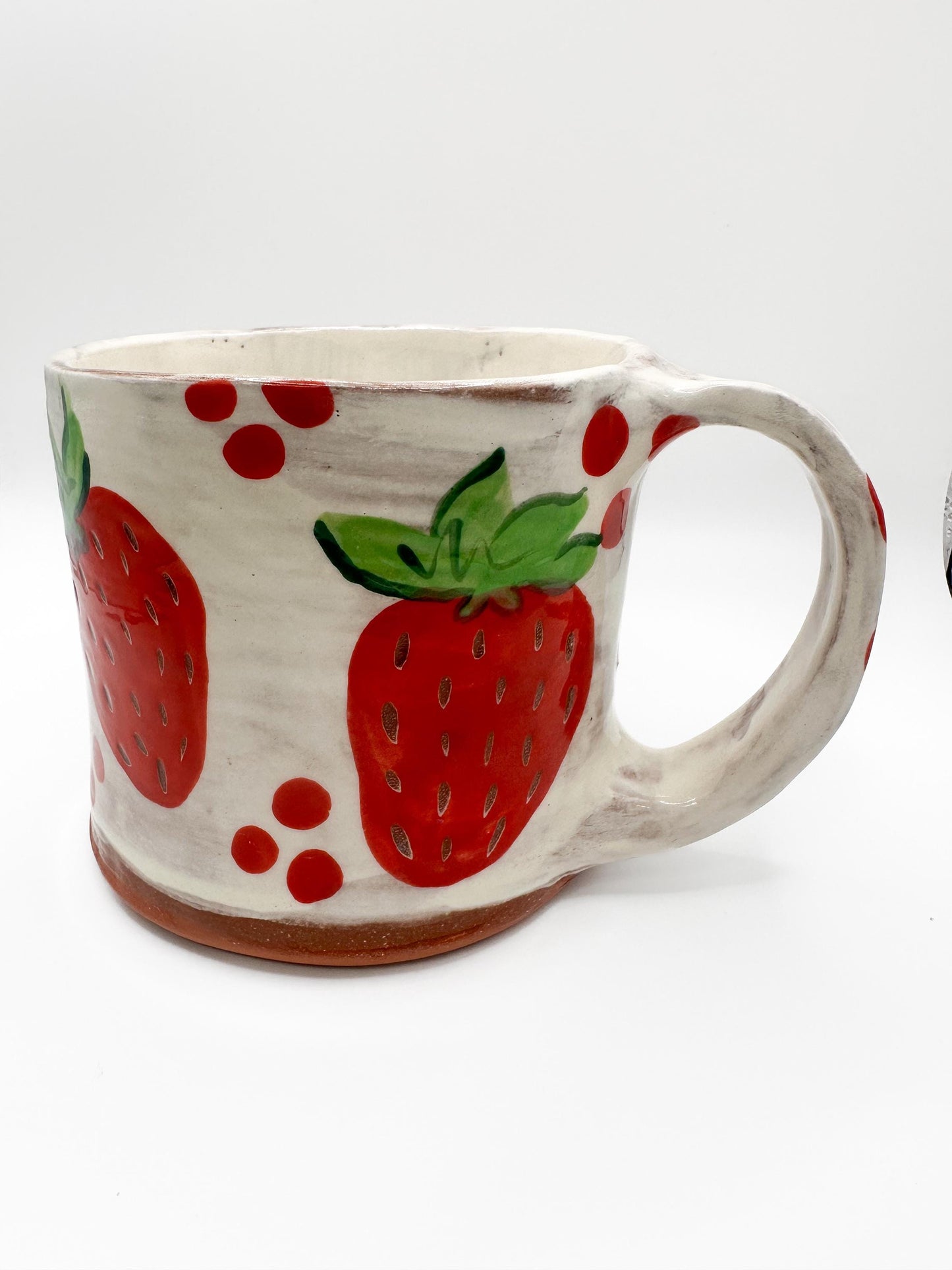 MADE TO ORDER Ceramic Strawberry Mugs