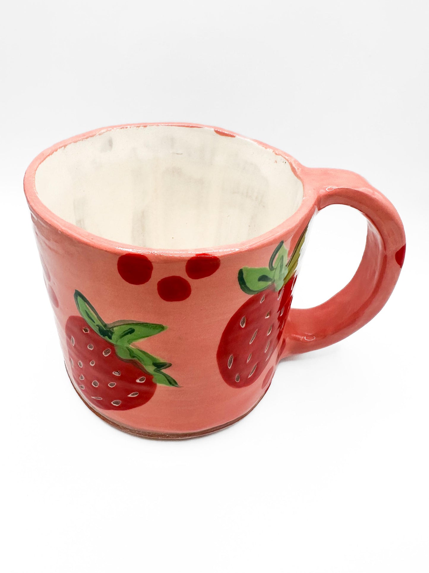 MADE TO ORDER Ceramic Strawberry Mugs