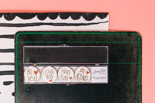 Feel Good Magnets : Be Kind . Have Fun . Be You . Love Big Midwest Scandinavian Norwegian Nordic