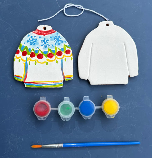 Paint Your Own Ornament Kit : Ceramic Sweaters