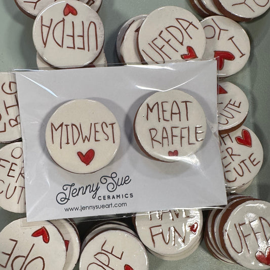 Midwest Meat Raffle Magnet Set / Jenny Sue